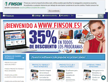 Tablet Screenshot of finson.es